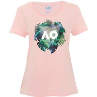 Australian Open Flower T-Shirt Damen in pink, Größe: L von Australian Open