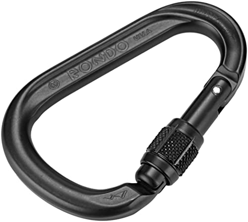 AustriAlpin HMS Rondo Screwgate Karabiner schwarz von AustriAlpin