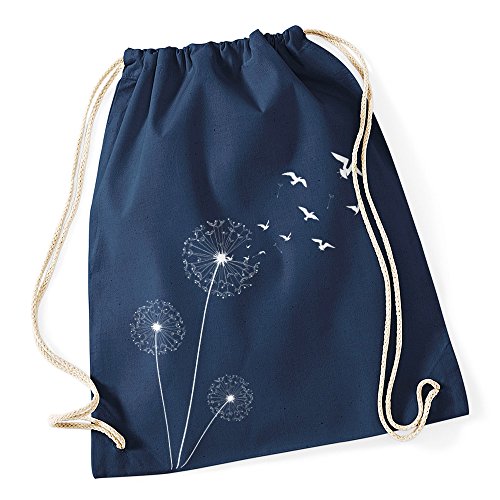 Autiga Turnbeutel Pusteblume Vögel Birds Hipster Beutel Tasche Jutebeutel Dandelion Gymsac Stringbag Drawstring Navy Autiga Turnbeutel Pusteblume Vögel Birds Hipster Beutel Tasche Jutebeutel Dandelion Gymsac Stringbag Drawstring Navy von Autiga