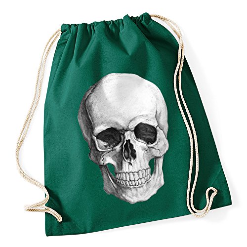 Autiga Turnbeutel Totenkopf Hipster Beutel Tasche Skull Jutebeutel Beuteltasche Gym Bag Stringbag Drawstring grün Autiga Turnbeutel Totenkopf Hipster Beutel Tasche Skull Jutebeutel Beuteltasche Gym Bag Stringbag Drawstring grün von Autiga