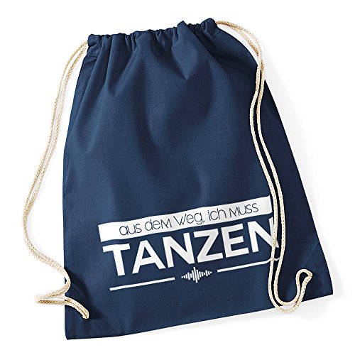 Autiga Turnbeutel aus dem Weg ich muss tanzen Party Feiern SPR?Che Techno Beutel Tasche Baumwolle Navy Autiga Turnbeutel aus dem Weg ich muss tanzen Party Feiern SPR?Che Techno Beutel Tasche Baumwolle Navy von Autiga