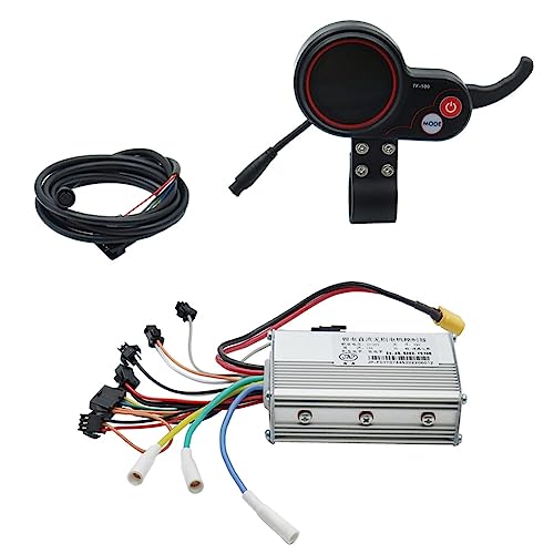 AutoSwan 36-V-Universal-Armaturenbrett-Messgerät-Ersatzteile mit Bürstenlosem Controller Ohne Hall-Motor für Elektroroller-Zubehör (Rundkopf 6-Polig) von AutoSwan