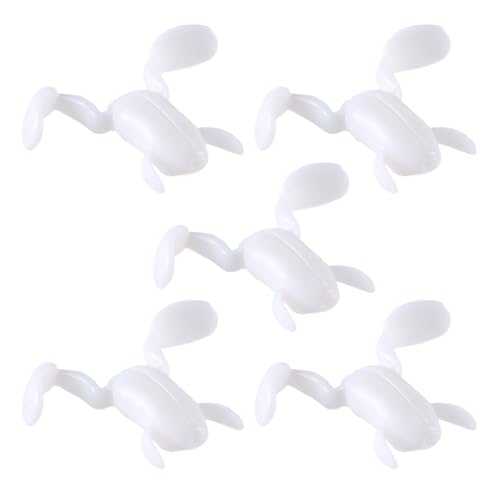 Avejjbaey 5PCS Angeln Weiche Köder Künstliche Frösche Swimbait Topwaters Schwimmende Köder Köder Süßwasser von Avejjbaey