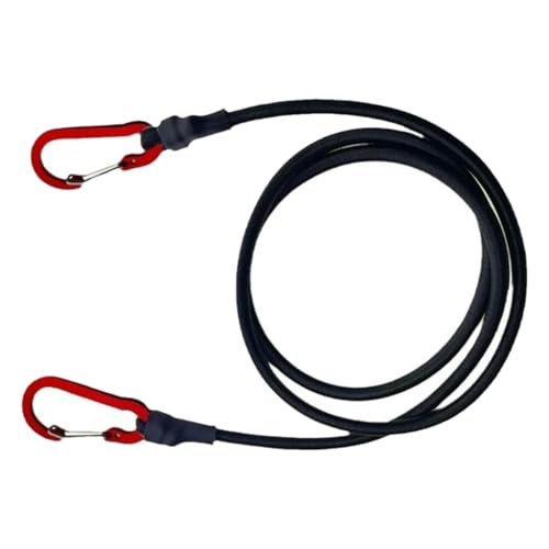 Avejjbaey Elastischer Spanngurt mit Karabinerhaken für Camping, Bungee-Seil, Radfahren, Gepäck, Packen, Spannseil mit Karabiner von Avejjbaey