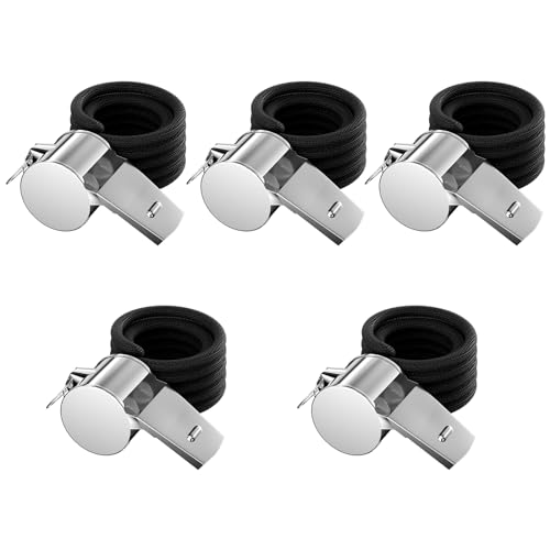 Avesteir 5 Stück schiedsrichterpfeife, trillerpfeife sportunterricht, Schiedsrichter Pfeife, trillerpfeifen Metall, sportpfeife extra laut, signalpfeife, mit Schlüsselband, für Trainer, Schulsport Avesteir 5 Stück schiedsrichterpfeife, trillerpfeife sportunterricht, Schiedsrichter Pfeife, trillerpfeifen Metall, sportpfeife extra laut, signalpfeife, mit Schlüsselband, für Trainer, Schulsport von Avesteir