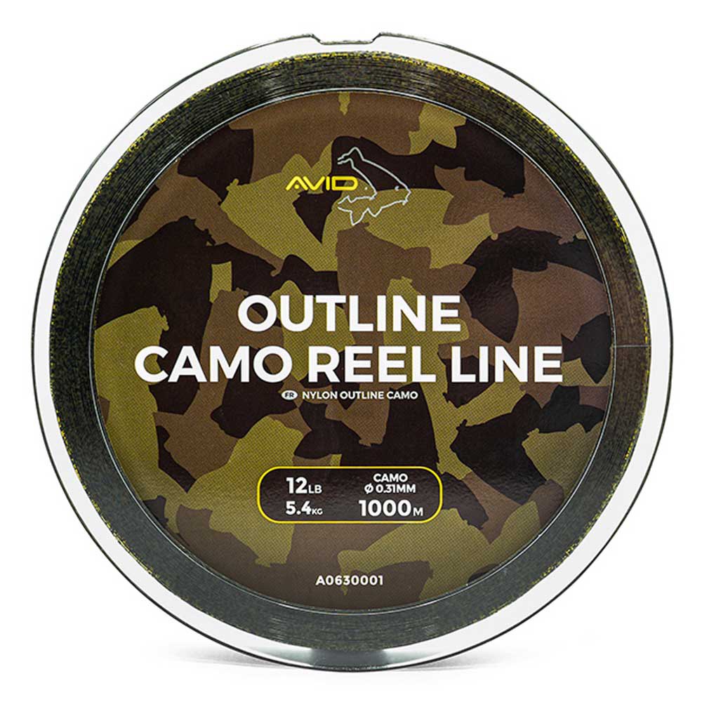 Avid Carp Outline Camo Carpfishing Line 1000 M Grün 0.370 mm von Avid Carp