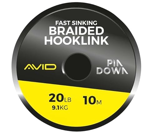 Avid Carp Pindown Braided Hooklink 20LB 10m von Avid