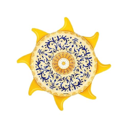 Avilia Aufblasbare Insel rund, gelb, 226 cm, aus strapazierfähigem PVC mit Getränkehalter und Sicherheitsseil, ideal für Spaß am Meer oder im Pool, Kapazität 1 Person bis 90 kg Avilia Aufblasbare Insel rund, gelb, 226 cm, aus strapazierfähigem PVC mit Getränkehalter und Sicherheitsseil, ideal für Spaß am Meer oder im Pool, Kapazität 1 Person bis 90 kg von Avilia
