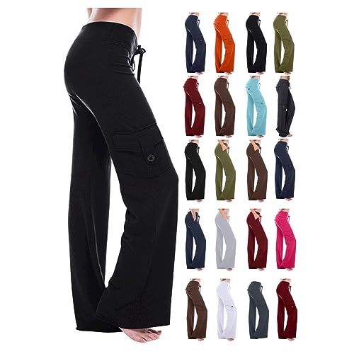 Awrvia Cargohose Damen Lang Freizeithose Baumwolle Straight Jogginghose High Waist Sweathhose mit Taschen Outdoorhose Vintage Baggy Cargo Hose Trekkinghose Bequeme Fit Wanderhose Awrvia Cargohose Damen Lang Freizeithose Baumwolle Straight Jogginghose High Waist Sweathhose mit Taschen Outdoorhose Vintage Baggy Cargo Hose Trekkinghose Bequeme Fit Wanderhose von Awrvia