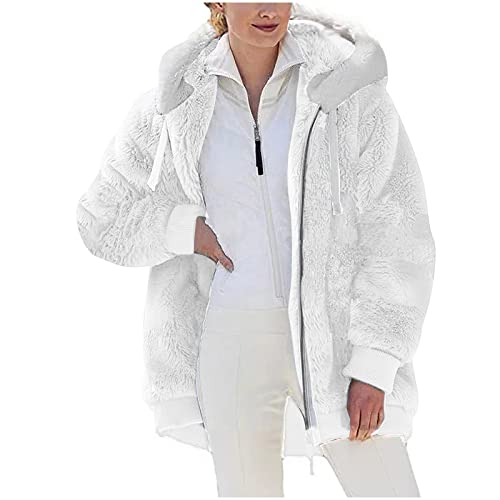 Awrvia Damen Mantel Winddichter Kapuzenjacke Stepp Winterjacke Mode Warm Hoodie Solide Dicker Pullover Weiche Parka Jacken Reißverschluss Plüschjacke Lässig Fleecejacke Übergang Oberteile Awrvia Damen Mantel Winddichter Kapuzenjacke Stepp Winterjacke Mode Warm Hoodie Solide Dicker Pullover Weiche Parka Jacken Reißverschluss Plüschjacke Lässig Fleecejacke Übergang Oberteile von Awrvia