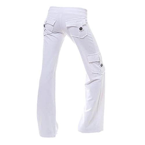 Awrvia Freizeithosen Damen 2023 Teenager Cargohose Mode Y2k Sweathose Weites Bein Jogginghose Baggy Track Sporthose Taschen Sport Hosen Elastische Taille Wanderhose Parachute Outdoorhose von Awrvia