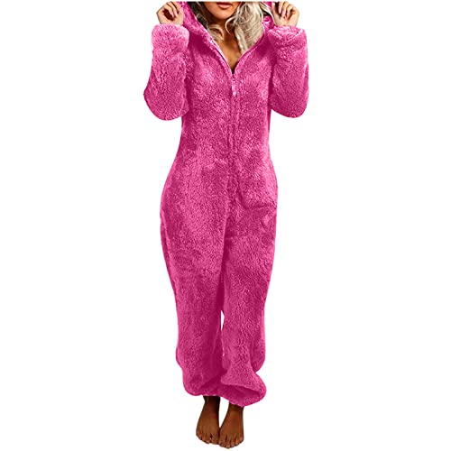 Awrvia Onesie Damen Kuschelig Jumpsuit Flauschig Fleece Schlafanzug Bequemer Flauschig Overall Warm Lang Pyjama Einteiler Weich Schlafoverall mit Kapuze Hausanzug Karnevals Ganzkörperanzug Awrvia Onesie Damen Kuschelig Jumpsuit Flauschig Fleece Schlafanzug Bequemer Flauschig Overall Warm Lang Pyjama Einteiler Weich Schlafoverall mit Kapuze Hausanzug Karnevals Ganzkörperanzug von Awrvia