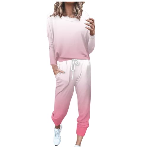 Awrvia Trainingsanzug Damen Langarm Jogginganzug Baumwolle 2 Pieces Set Modische Vintage Freizeitanzug Einfarbig Slim Sportanzug Bequemer Sport Fitnessanzug mit Taschen Hose Y2K Zweiteiler Awrvia Trainingsanzug Damen Langarm Jogginganzug Baumwolle 2 Pieces Set Modische Vintage Freizeitanzug Einfarbig Slim Sportanzug Bequemer Sport Fitnessanzug mit Taschen Hose Y2K Zweiteiler von Awrvia