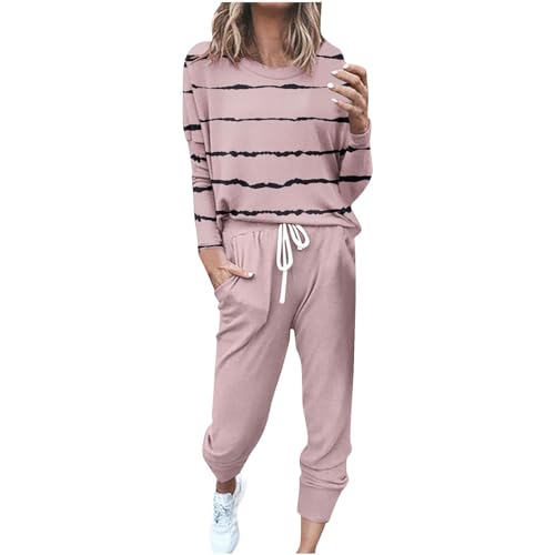 Awrvia Trainingsanzug Damen Langarm Jogginganzug Baumwolle 2 Pieces Set Modische Vintage Freizeitanzug Einfarbig Slim Sportanzug Bequemer Sport Fitnessanzug mit Taschen Hose Y2K Zweiteiler Awrvia Trainingsanzug Damen Langarm Jogginganzug Baumwolle 2 Pieces Set Modische Vintage Freizeitanzug Einfarbig Slim Sportanzug Bequemer Sport Fitnessanzug mit Taschen Hose Y2K Zweiteiler von Awrvia