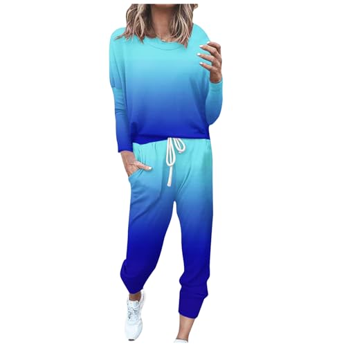 Awrvia Trainingsanzug Damen Langarm Jogginganzug Baumwolle 2 Pieces Set Modische Vintage Freizeitanzug Einfarbig Slim Sportanzug Bequemer Sport Fitnessanzug mit Taschen Hose Y2K Zweiteiler Awrvia Trainingsanzug Damen Langarm Jogginganzug Baumwolle 2 Pieces Set Modische Vintage Freizeitanzug Einfarbig Slim Sportanzug Bequemer Sport Fitnessanzug mit Taschen Hose Y2K Zweiteiler von Awrvia