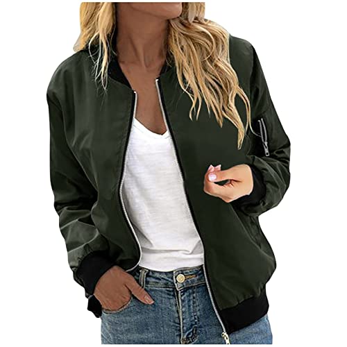 Awrvia Übergangsjacke Damen Oversized Bomberjacke Vintage College Jacke 2023 Herbst Pilotenjacke Y2K Moden Winterjacke Blumenmuster Freizeitjacke ReißVerschluss Kurz Outwear Solid Casual Mantel Awrvia Übergangsjacke Damen Oversized Bomberjacke Vintage College Jacke 2023 Herbst Pilotenjacke Y2K Moden Winterjacke Blumenmuster Freizeitjacke ReißVerschluss Kurz Outwear Solid Casual Mantel von Awrvia