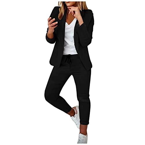 Awrvia blitzangebote Hosenanzüge für Damen Blazer 2-teilig Anzugjacke Karo Einfarbig Anzug Set Slimfit Festlich Damenanzug Sportlich Elegant Freizeitmantel Business Mode Mantel Awrvia blitzangebote Hosenanzüge für Damen Blazer 2-teilig Anzugjacke Karo Einfarbig Anzug Set Slimfit Festlich Damenanzug Sportlich Elegant Freizeitmantel Business Mode Mantel von Awrvia