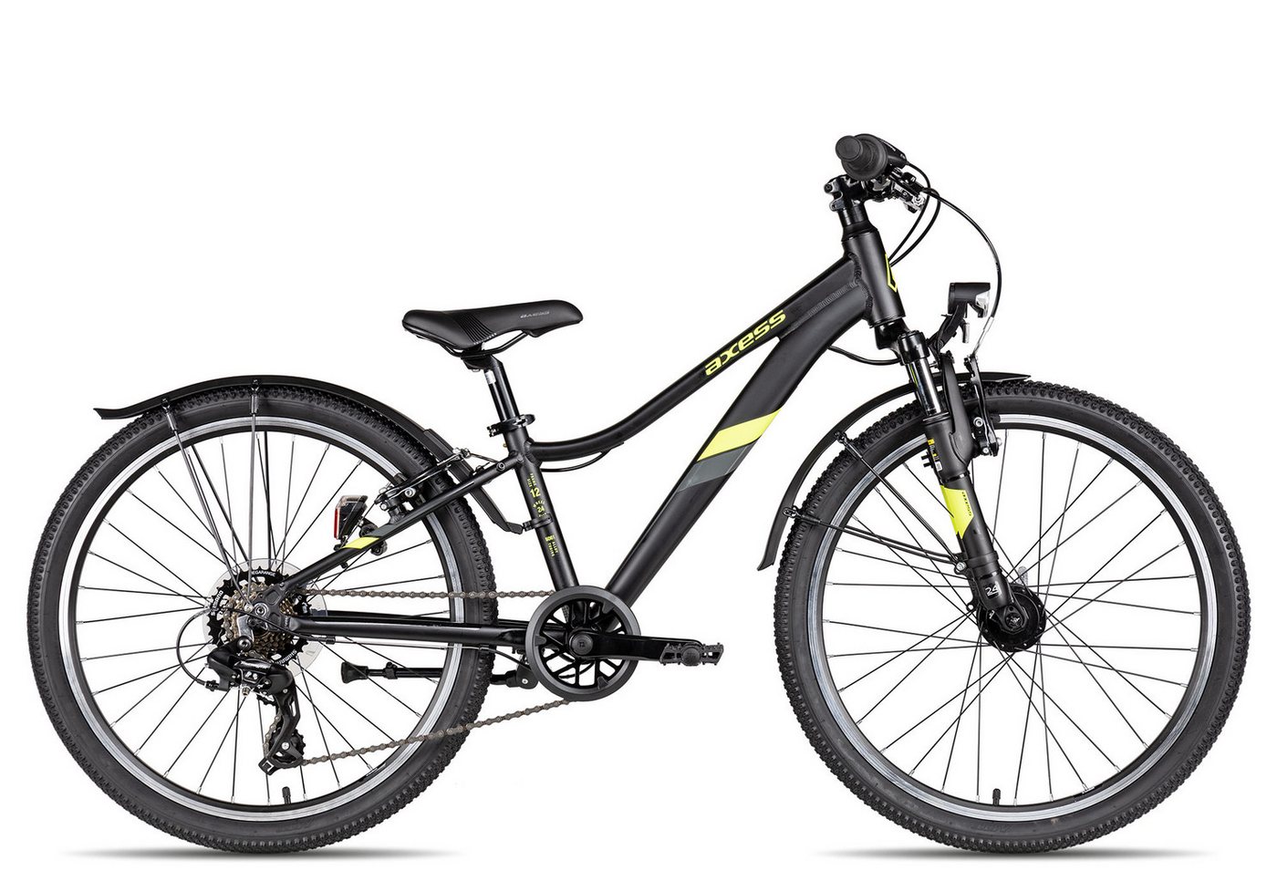 Axess Kinderfahrrad STIPE Street 24, 7 Gang Shimano Tourney RD-TX800 Schaltwerk, Kettenschaltung, Kinderrad 24 Zoll 7-Gang schwarz/grau Axess Kinderfahrrad STIPE Street 24, 7 Gang Shimano Tourney RD-TX800 Schaltwerk, Kettenschaltung, Kinderrad 24 Zoll 7-Gang schwarz/grau von Axess