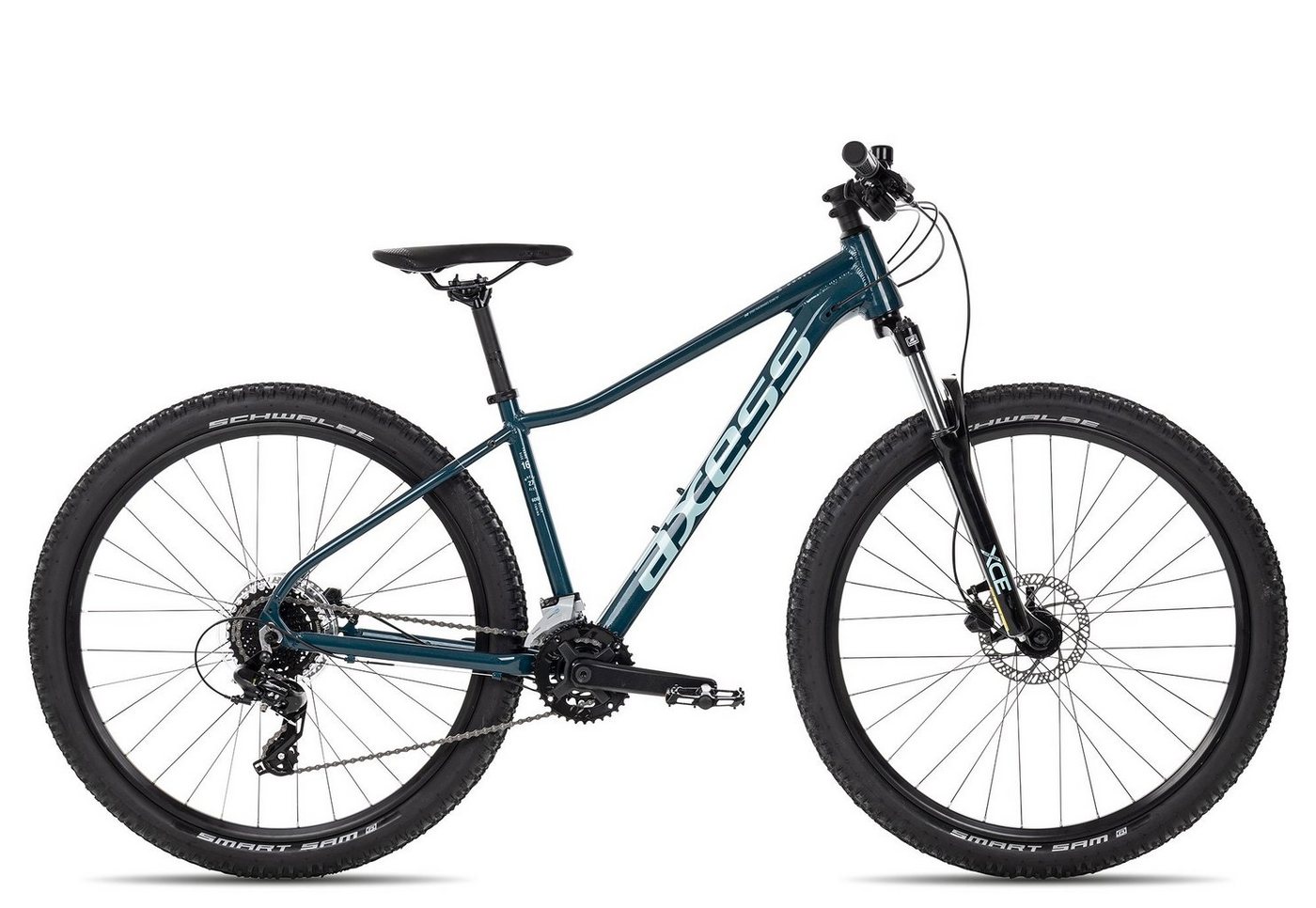 Axess Mountainbike DOREE, 16 Gang Shimano RD-TX800- 8 Schaltwerk, Kettenschaltung, Damen MTB-Hardtail 29 Zoll blau Axess Mountainbike DOREE, 16 Gang Shimano RD-TX800- 8 Schaltwerk, Kettenschaltung, Damen MTB-Hardtail 29 Zoll blau von Axess