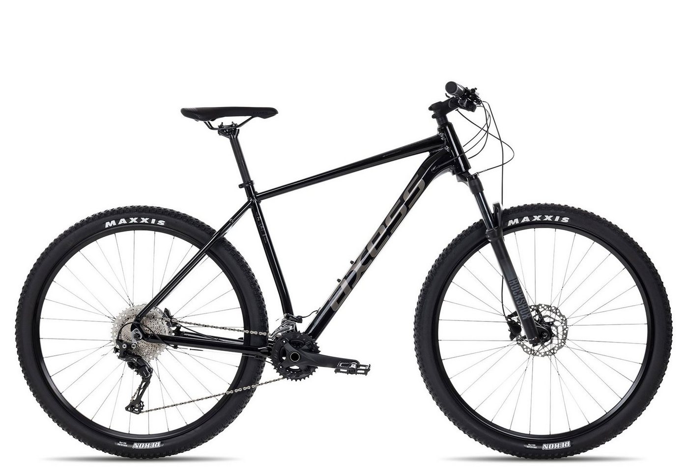 Axess Mountainbike GRADE, 22 Gang Shimano RD- XT-11sp. Shimano RD-M8000 Schaltwerk, Kettenschaltung, 29 Zoll MTB-Hardtail schwarz/grau von Axess