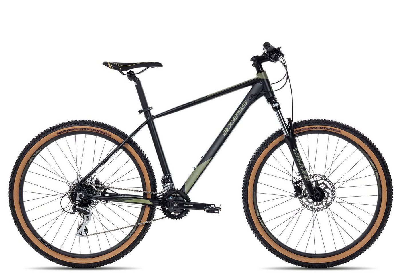 Axess Mountainbike KEEDO, 16 Gang Shimano Acera M3020 8 speed Schaltwerk, Kettenschaltung, MTB-Hardtail Herrenrad 29 Zoll schwarz/grau Axess Mountainbike KEEDO, 16 Gang Shimano Acera M3020 8 speed Schaltwerk, Kettenschaltung, MTB-Hardtail Herrenrad 29 Zoll schwarz/grau von Axess