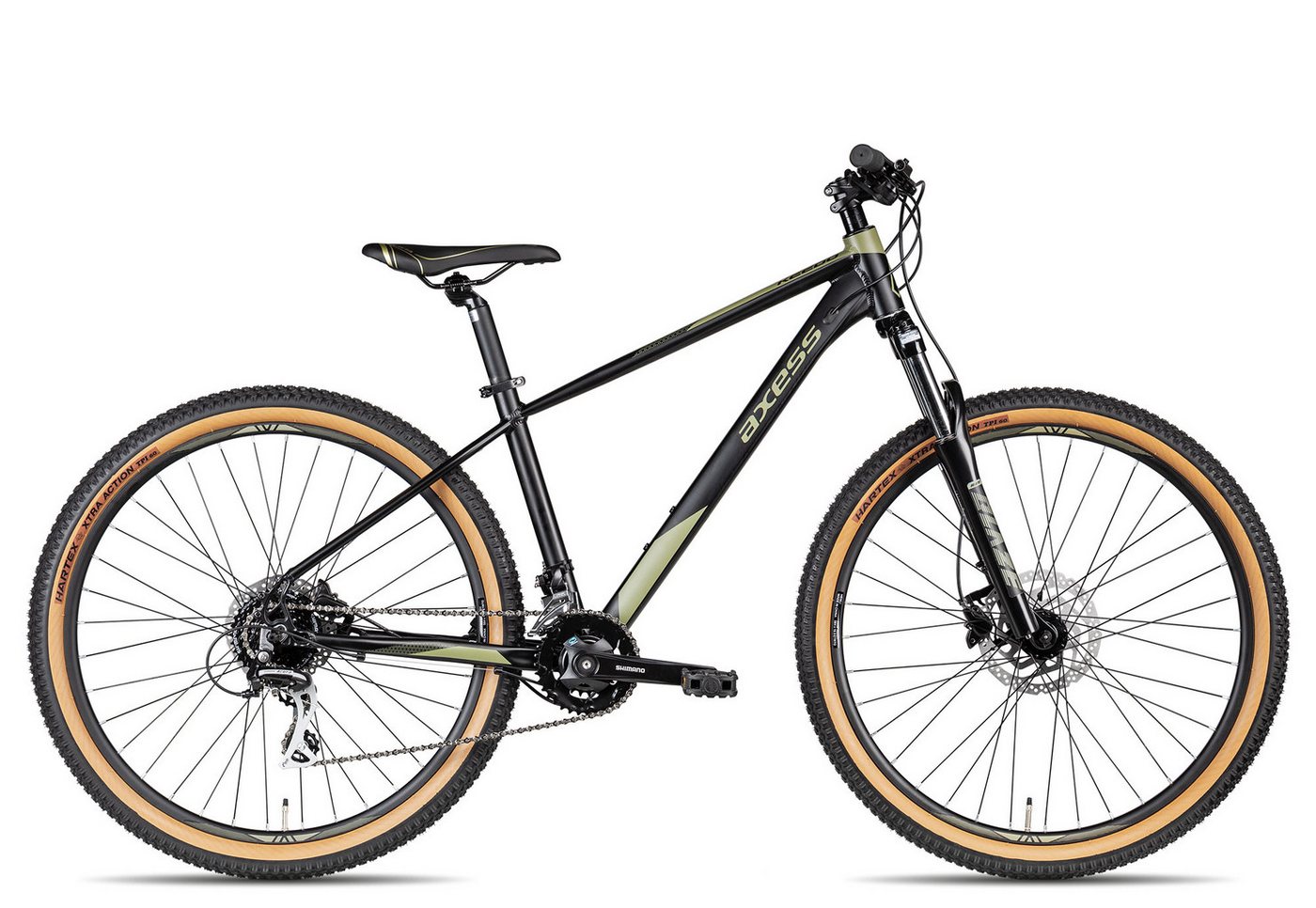 Axess Mountainbike KEEDO, 16 Gang Shimano Acera M3020 8 speed Schaltwerk, Kettenschaltung, MTB-Hardtail Herrenrad 27,5 Zoll schwarz/grau Axess Mountainbike KEEDO, 16 Gang Shimano Acera M3020 8 speed Schaltwerk, Kettenschaltung, MTB-Hardtail Herrenrad 27,5 Zoll schwarz/grau von Axess
