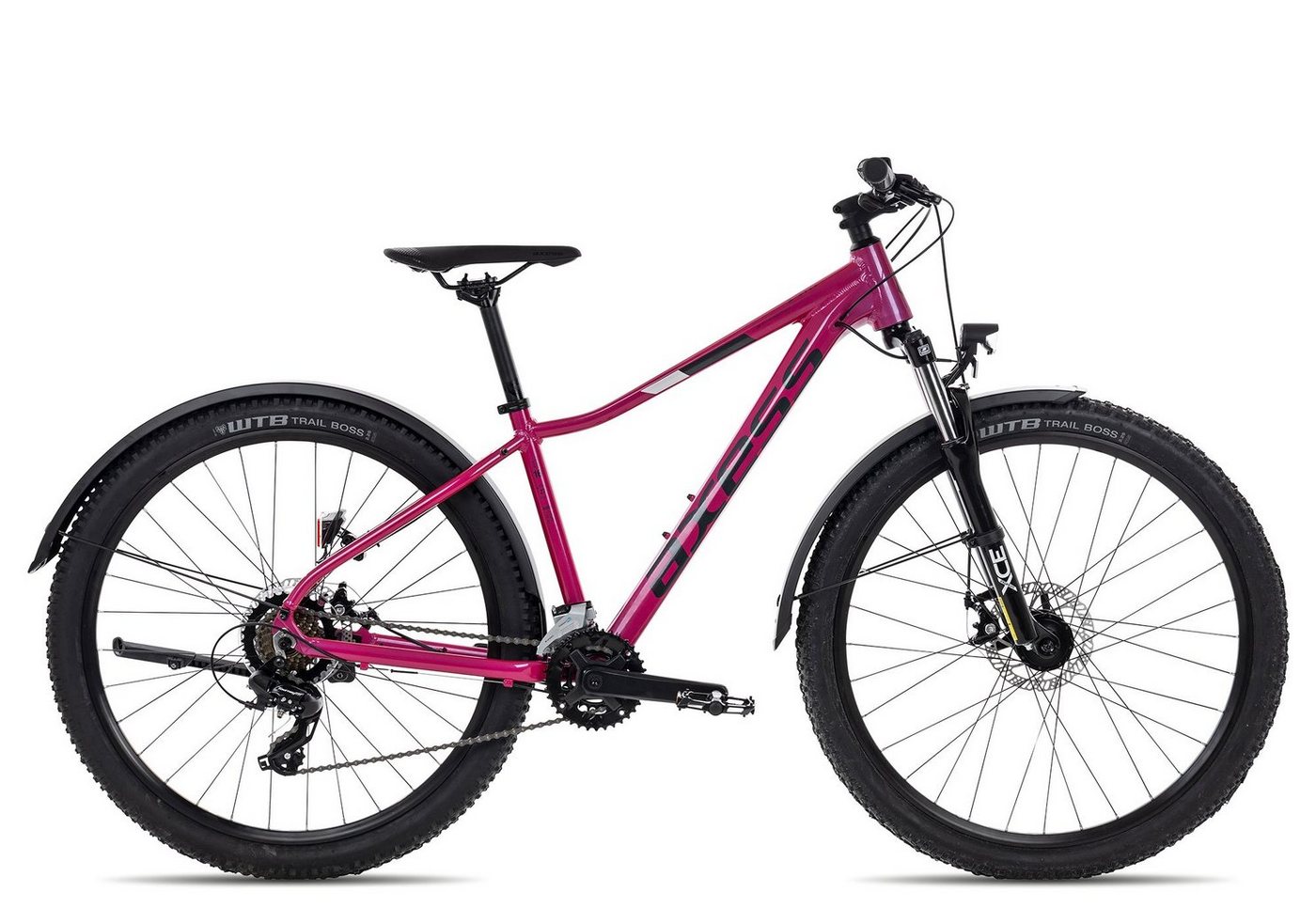 Axess Mountainbike MEEA ATB, 14 Gang Shimano RD-TX800-7 Schaltwerk, Kettenschaltung, MTB-Hardtail Damenrad violett/rosa von Axess