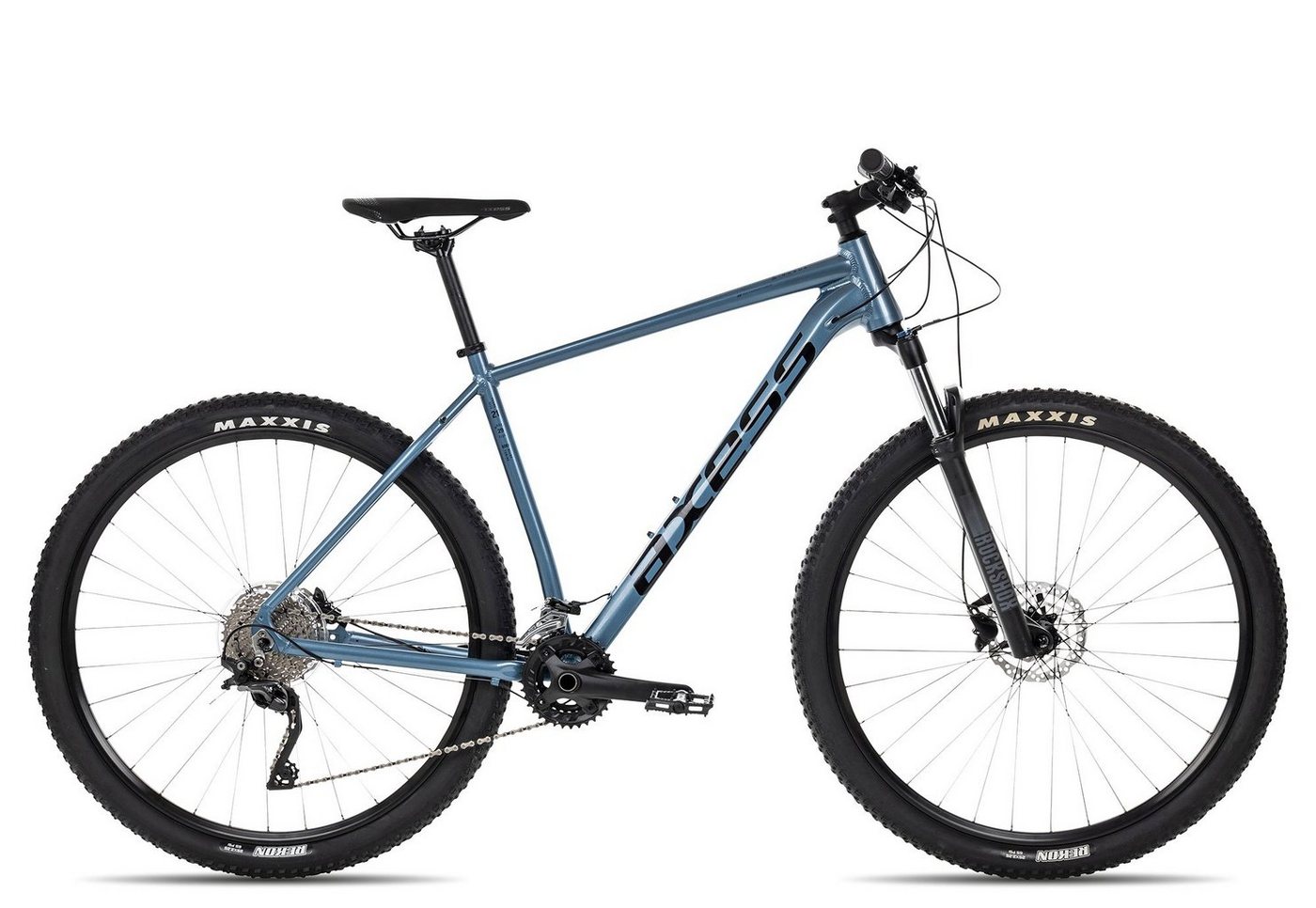 Axess Mountainbike ROGUE, 20 Gang Shimano RD- XT-10sp. Shimano RD-T8000 Schaltwerk, Kettenschaltung, 29 Zoll MTB-Hardtail blau von Axess