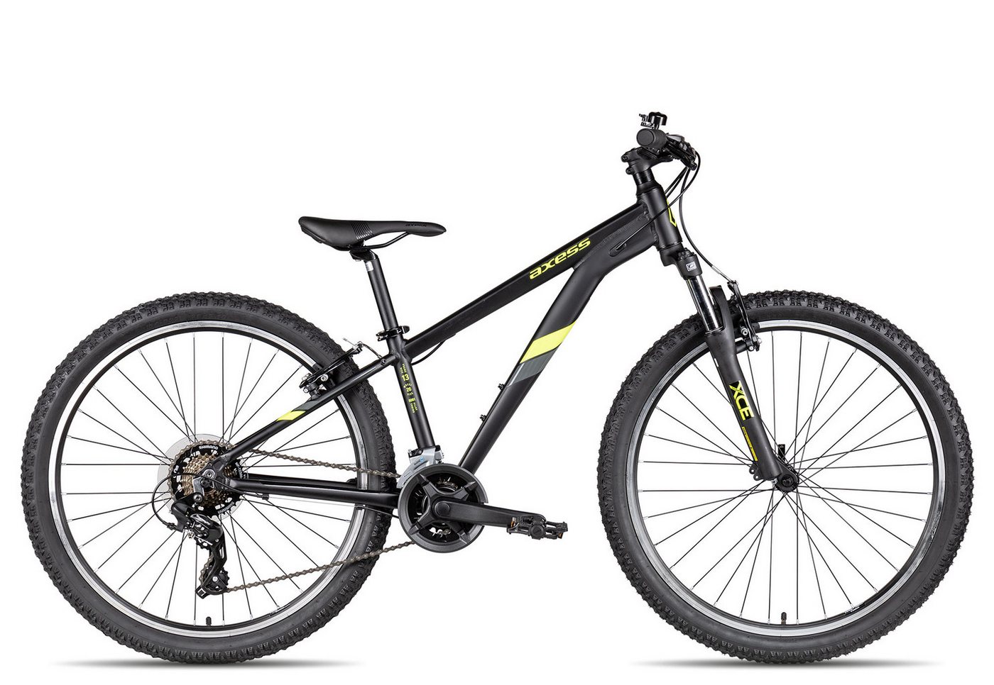 Axess Mountainbike STIPE 26, 14 Gang Shimano Tourney RD-TX800 Schaltwerk, Kettenschaltung, Jugendrad 26 Zoll 14-Gang schwarz/grau Axess Mountainbike STIPE 26, 14 Gang Shimano Tourney RD-TX800 Schaltwerk, Kettenschaltung, Jugendrad 26 Zoll 14-Gang schwarz/grau von Axess