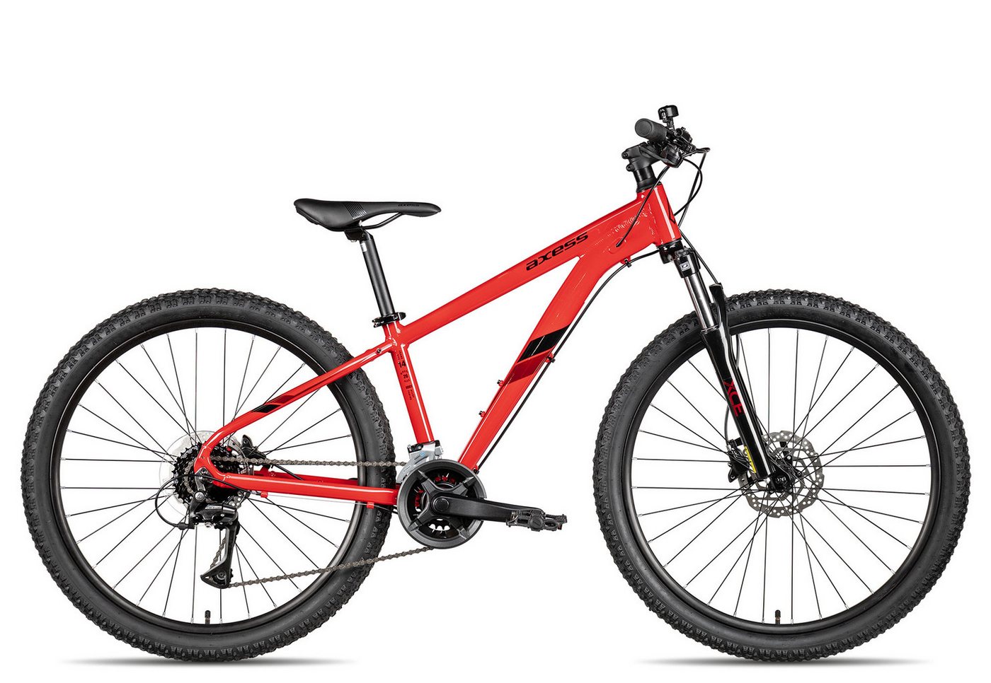 Axess Mountainbike STIPE PRO 26, 16 Gang Shimano Acera RD-M3020-8 Schaltwerk, Kettenschaltung, hydraulische Scheibenbremse rot/orange Axess Mountainbike STIPE PRO 26, 16 Gang Shimano Acera RD-M3020-8 Schaltwerk, Kettenschaltung, hydraulische Scheibenbremse rot/orange von Axess