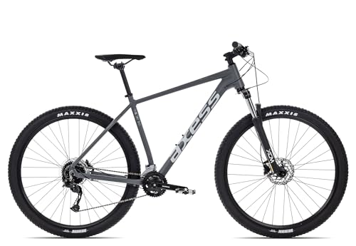 Axess Torrent 29 Zoll Mountainbike Herren 18 Gänge MTB Shimano hydraulische Scheibenbremse, Farbe:matt Grey, Rahmengröße:17 Zoll, Laufradgröße:29 Zoll von Axess