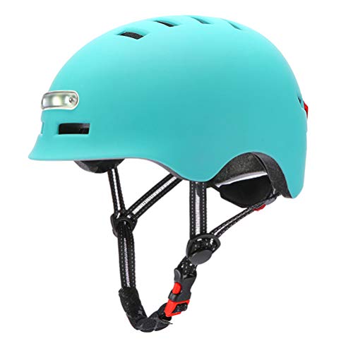 Skateboard Helm Helmet Sport Helm LED Light Fahrradhelm Fahrradhelm Elektrisches Helm Kinder Jugendliche Erwachsene von Ayaaa