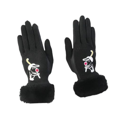 Aymzbd 1 Paar Volle Finger Golf Handschuhe Frauen Handschuh Fäustling Golfer Handschuhe für Golf Schlagen, Schwarz 19 von Aymzbd