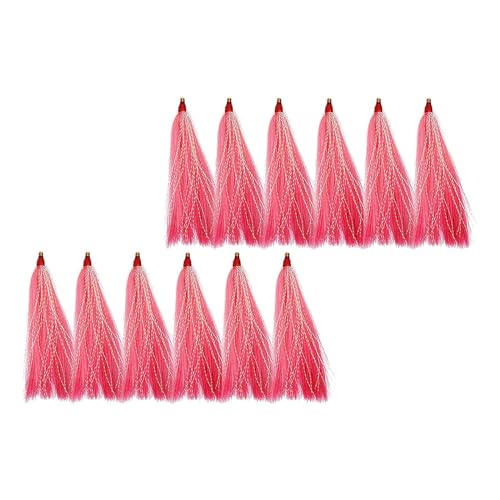 Aymzbd 12 Stück Profi Angelköder Set für Verschiedene Fischarten, Handgefertigt, ROSA Aymzbd 12 Stück Profi Angelköder Set für Verschiedene Fischarten, Handgefertigt, ROSA von Aymzbd