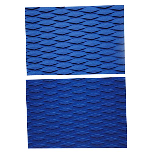 Aymzbd 2 Stück Eva Surfboard Shortbaord Skimboard Traction Pad Deck Grip Cushion Sheet, Blau von Aymzbd