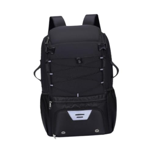 Aymzbd Basketball Rucksack, Softball Tasche, Robuste, Multifunktionale, wasserdichte Fußball Tasche, Sporttasche für Baseball Outdoor Aktivitäten, Schwarz von Aymzbd