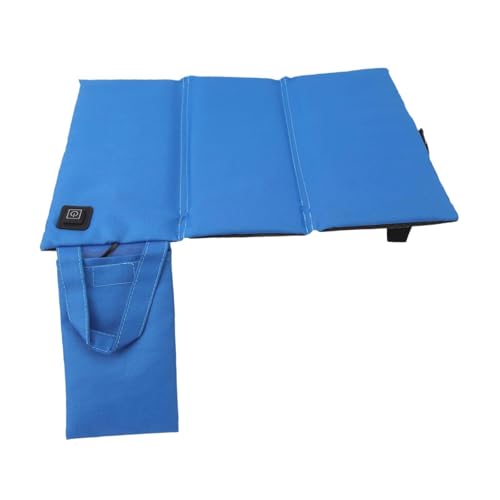 Aymzbd Beheiztes Sitzkissen, USB Power, Warme Pad Matte, Tragbar, Beheiztes Sitzpolster, Stuhlpolster für Park, Trekking, Hof, Reisen, Terr, Blau von Aymzbd