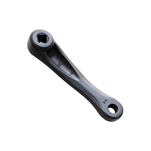 Aymzbd Kinder Fahrrad Kurbel Arm Fahrrad Linke Hand Kurbel Arm Raute Loch Radfahren Metall Linke Einzelne Kette Kurbel Arm, 140MM von Aymzbd