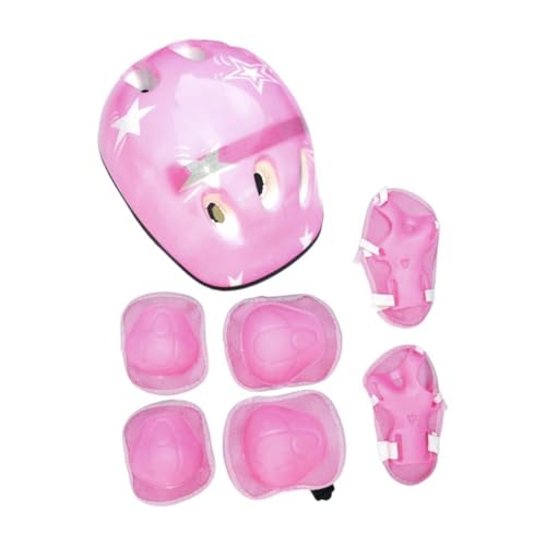 Aymzbd Kinder Fahrradhelm Set mit Schutzpolstern für sicheres Skaten und Rollschuhfahren, ROSA Aymzbd Kinder Fahrradhelm Set mit Schutzpolstern für sicheres Skaten und Rollschuhfahren, ROSA von Aymzbd