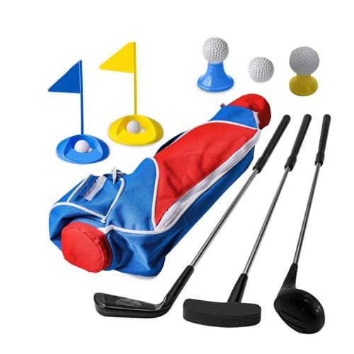 Aymzbd Kinder Golfschläger Set, Tragbar, Pädagogisch, für Garten, Innenball, Spielzeug, Hinterhof von Aymzbd