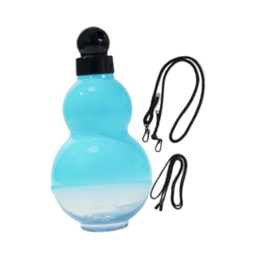 Aymzbd Kürbis Trinkflasche, 900 Ml, Tragbare Wasserflasche für Outdoor Aktivitäten Wie Laufen Und Angeln, Blau von Aymzbd