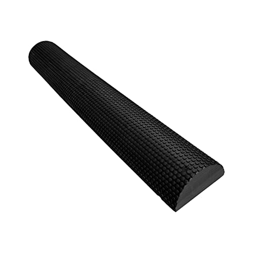 Aymzbd Längenflexibilitätsblöcke mit Punkt, Pilates Halbrollen Massagegerät Set, 1/2 Schaumstoffrolle für Körperliche Betätigung, Halbrolle für Yoga, Schwarz 60cm Aymzbd Längenflexibilitätsblöcke mit Punkt, Pilates Halbrollen Massagegerät Set, 1/2 Schaumstoffrolle für Körperliche Betätigung, Halbrolle für Yoga, Schwarz 60cm von Aymzbd