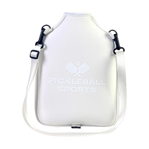 Aymzbd Pickleball Paddeltasche, Abnehmbarer Schultergurt, Pickleball Zubehör, Hochwertige, Leichte Schlägertasche für Den Sport, Weiß von Aymzbd