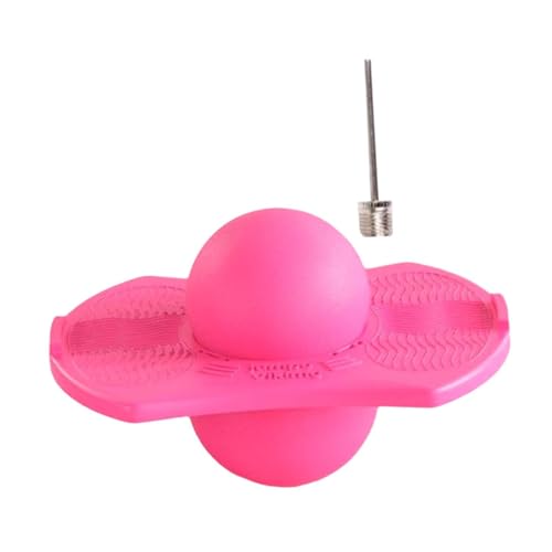 Aymzbd Pogo Trick Ball, Pogo Ball Pogo Jump Outdoor Spielzeug, Kinder Hüpfball mit Pumpe für Fitnessübungen, Gleichgewichtsfähigkeit Im Innenbereich, Rosa von Aymzbd