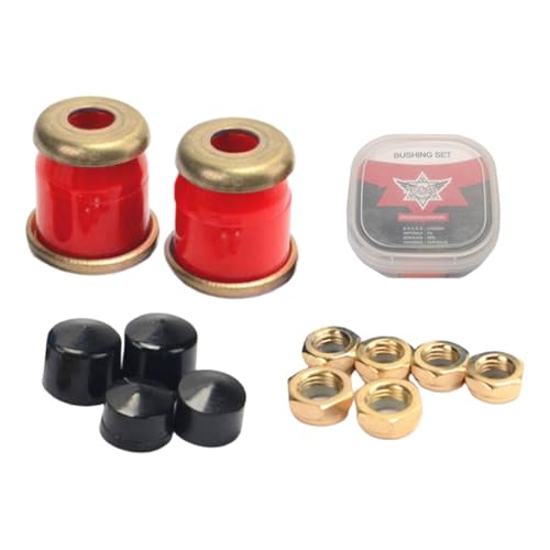 Aymzbd Skateboard Truck Buchsen für 2 Trucks, Skateboard Wartung für Reibungsloses Fahren, Umbausatz, Cups, Unterlegscheiben, Austausch, Style D von Aymzbd