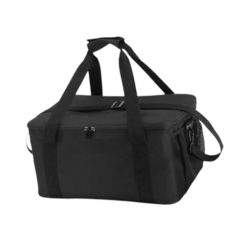 Aymzbd Tragetasche für Outdoor Aktivitäten, Geschirr Organizer, Picknick Utensilien, 25 L Volumen, Schwarz von Aymzbd