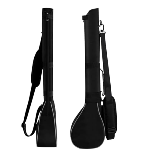 Golfbag Herren Golftasche, Faltbare Schlägertasche, bietet Platz for 3 Schläger, leichte Mini-Balltasche for Kinder-Golfausrüstung(Black Silver Edge) von Ayztantine