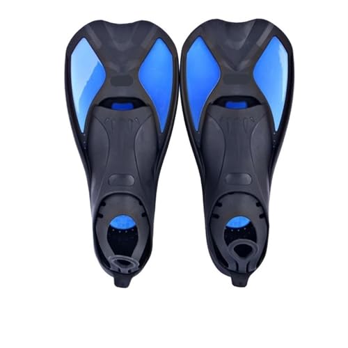 Schwimmflossen Herren Unisex Schwimmen Tauchen Flossen Weiche Erwachsene Schnorchel Schwimmen Flossen for Wasser Sport(Blue,XL) von Ayztantine