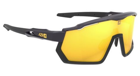 azr pro race rx brillen set schwarz lackiert wasserabweisendes visier gold azr pro race rx brillen set schwarz lackiert wasserabweisendes visier gold von Azr