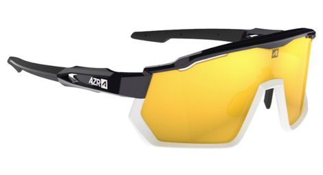 azr pro race rx brillen set schwarz weis lackiert wasserabweisendes visier gold azr pro race rx brillen set schwarz weis lackiert wasserabweisendes visier gold von Azr